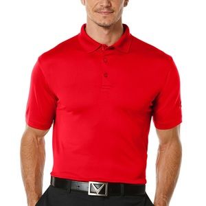 NWOT Callaway Red Golf Polo Short Sleeve Shirt